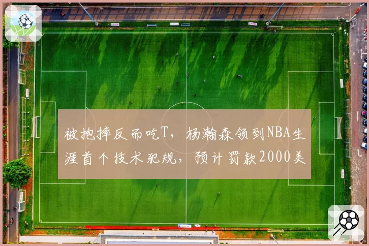 被抱摔反而吃T，杨瀚森领到NBA生涯首个技术犯规，预计罚款2000美元